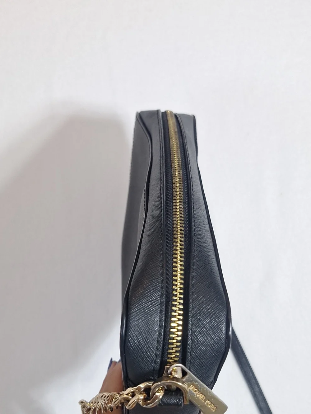 Michael Kors Black Crossbody Bag with Gold Hardware